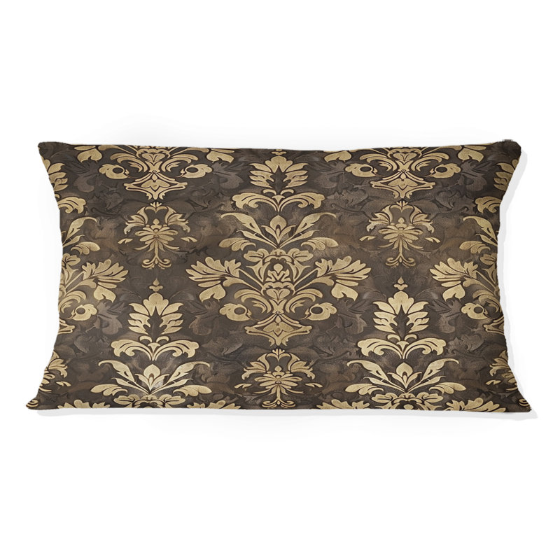 Coussin Damask Glam Patten I - Glam, Brun / or