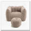 Fauteuil à billes avec repose-pieds en chenille-1663774132