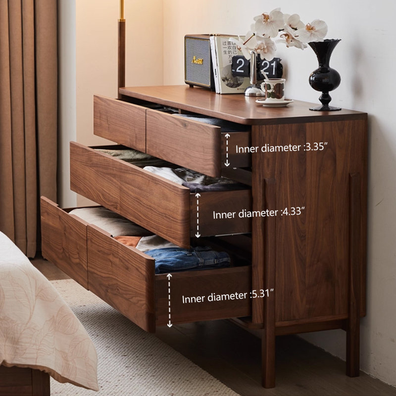 Walnut Solid Wood Accent Cabinet