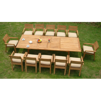 Jairo Rectangular Teak Dining Set
