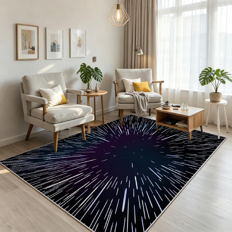 Tapis d'intérieur transparent Clear Star, Rectangle 71 po x 98 po