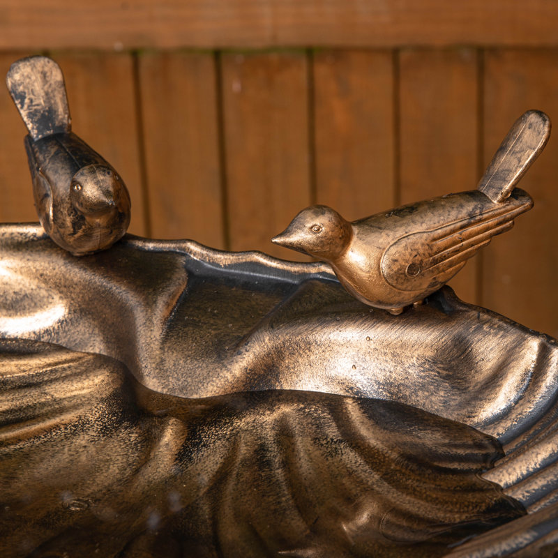Samuel Alexander Polyresin Sculptural Birdbath