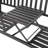 Lisabeta Powder Coated Steel Outdoor Bench