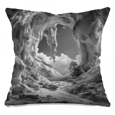 Coussins décoratifs monochromes Rocky Landscape