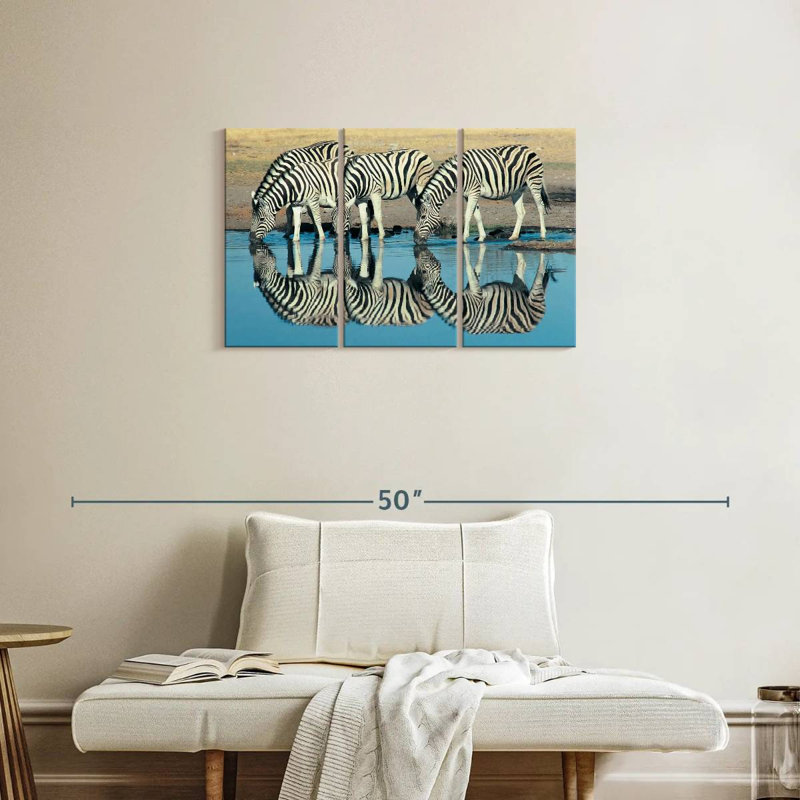 Brampt Etosha Burchell's Zebra, 20" H x 33" W