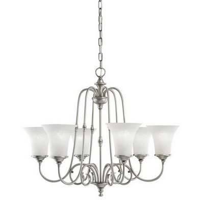 Lustree classique/traditionnel 6 lumières ombrée Felecia