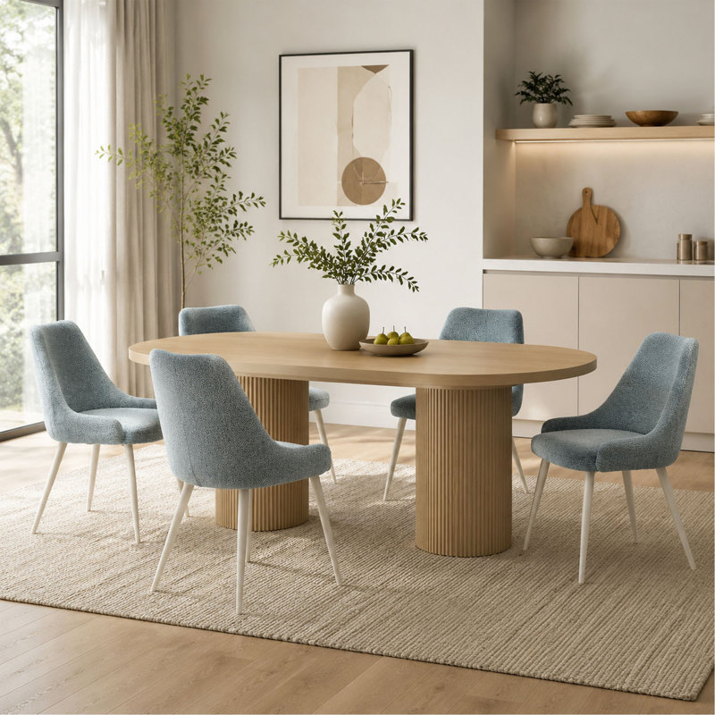 Ensemble de chaises d'appoint 2 pièces - Revêtement Boucle, pieds en métal, chaise de salle à manger moderne scandinave