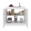 Armoire de rangement Extremo avec 2 portes et 3 tablettes, blanc
