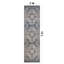 Tapis bleu marine antidérapant rétro-1344841383