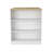 Kitchen Island Table, Two Legs, Three Side Shelves-2040281218