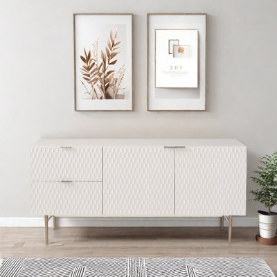 Minimalist Sideboard With 2 Doors And 2 Drawers
