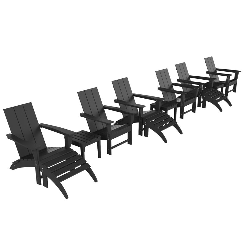 Joubert 6 - Person Patio Conversation Set, Gray