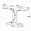 Console de 101,6 cm (40 po), table d'entrée étroite avec piètement géométrique-1817602734