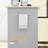 Rolling Kitchen Island Cart, Portable Serving Trolley Table With Drawer, Adjustable Shelf And 2 Towel Racks, Grey