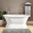 Henley 60" Cast Iron Double-Ended Pedestal Tub with Rolled Rim