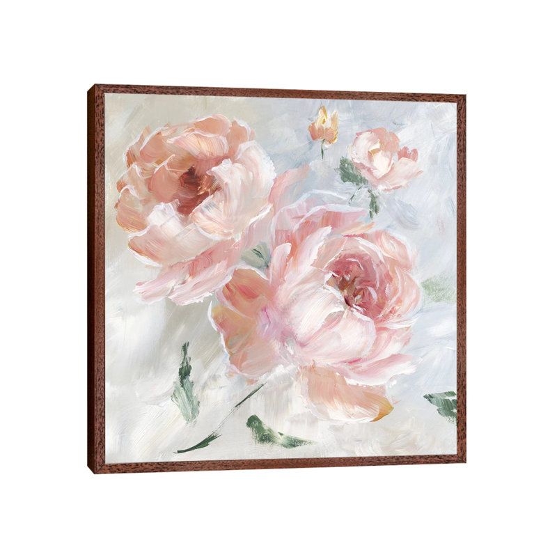 Rose Fasntasy by Nan - Painting on Canvas, Classic Brown Wood Framed, 93.98 cm H x 93.98 cm W
