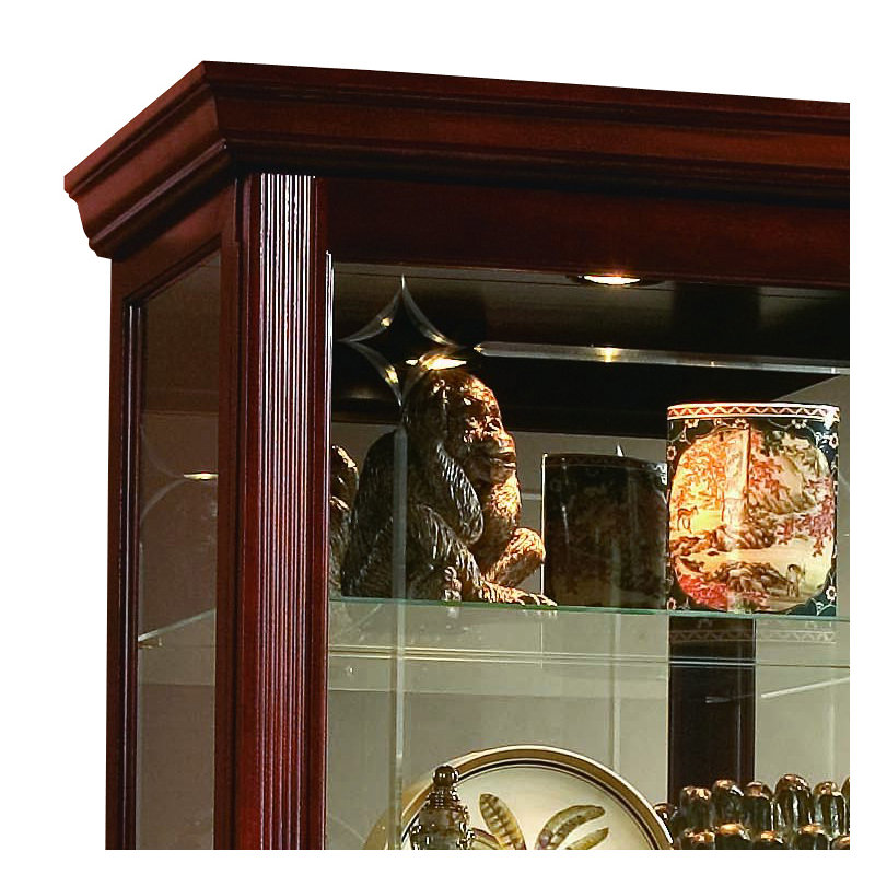 Armoire vitrée éclairée Spenser, Cerise victorienne