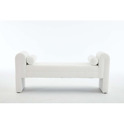 Banc de rangement de 60 pouces pour chambres, salons, salles d'activités et espaces similaires