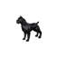 Pitbull Facet Sculpture, Matte Black
