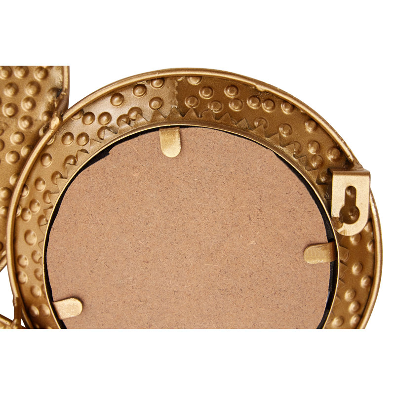 Busireddy Metal Flat Wall Mirror, Gold