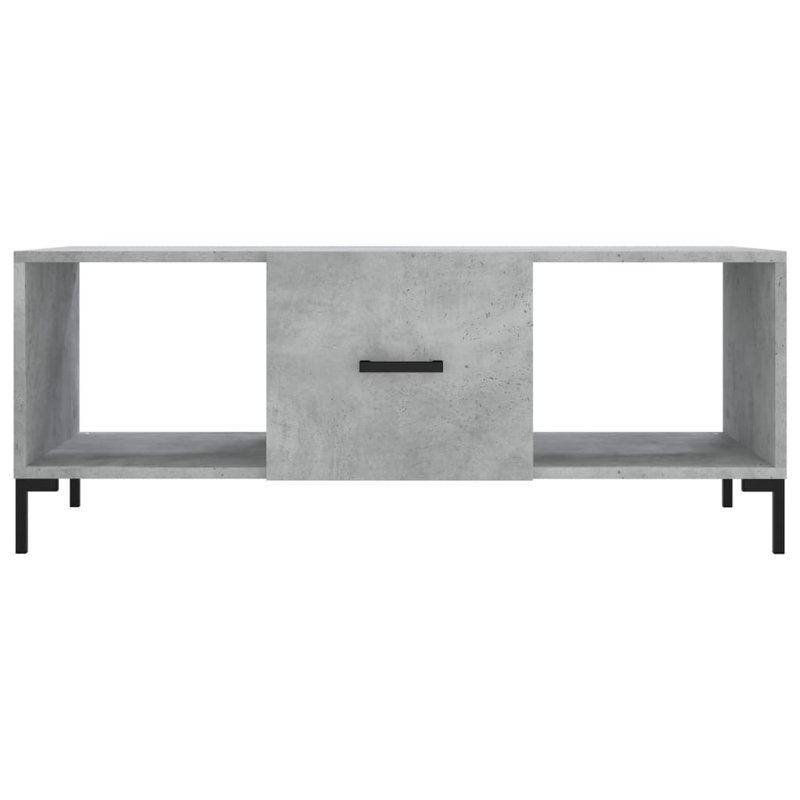 Maomina Four Leg Coffee Table with Storage, Concrete Grey