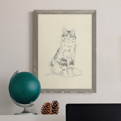 Toile encadrée de qualité supérieure House Cat III - prête à être accrochée