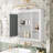 35" X 27.5" Wall Mounted Bathroom Storage Cabinet-619990385
