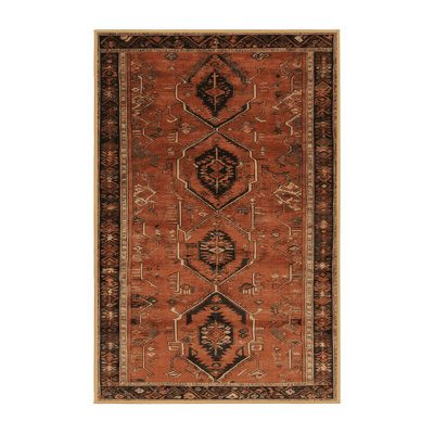 Tapis brun turc lavable à la machine