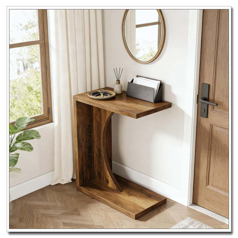 C-Shaped End Table