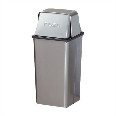 Boîte de réception en métal en acier inoxydable 21 gallons, Inclus