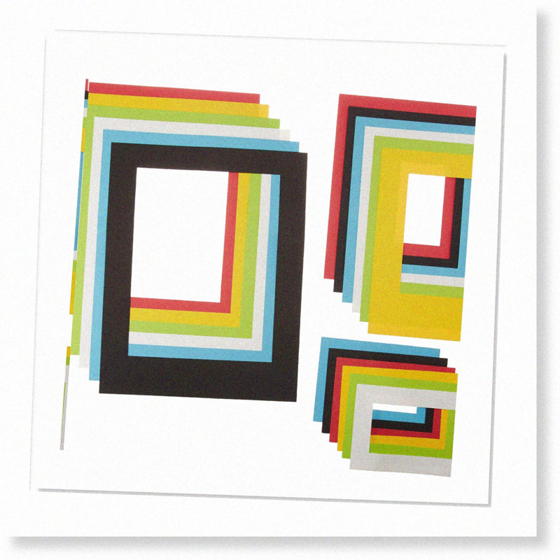 Vibrant Paper Frames Assorted Colors 18 Pack