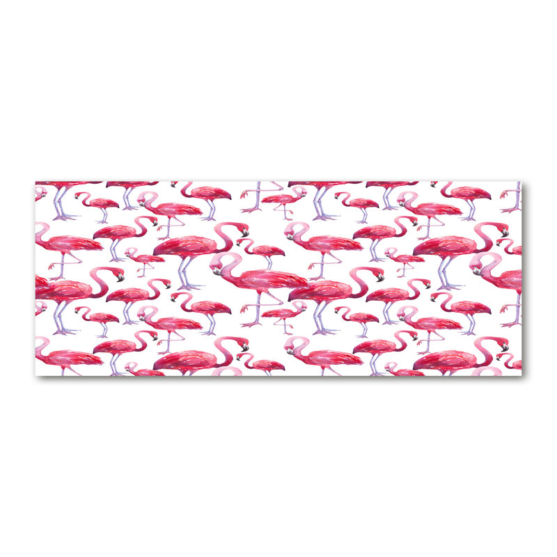 Flamingos - No Frame Print on Canvas