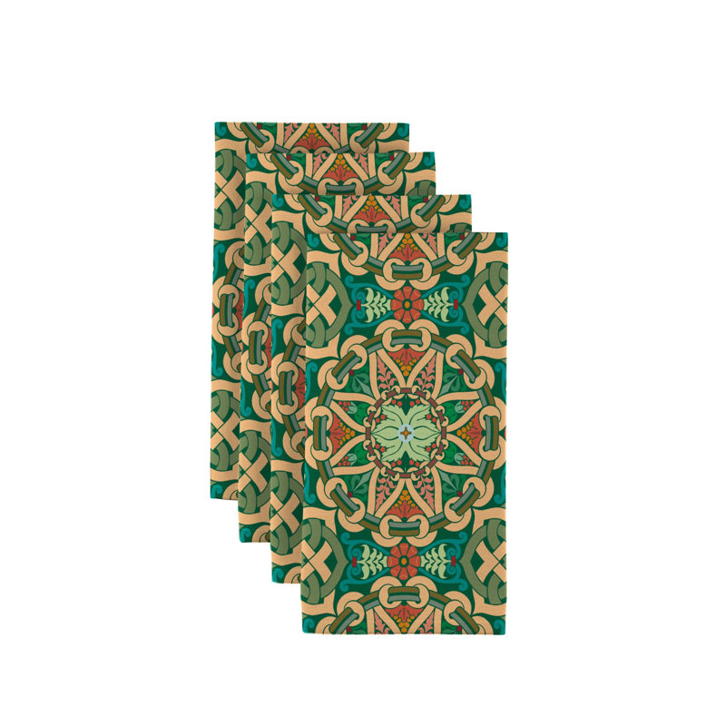 Polyester Geometric Square Napkin