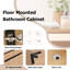 Ensemble de meuble-lavabo simple 24 po avec lavabo en céramique Erisha
