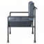 Fauteuil d'appoint à dossier coussiné gris et gris sable