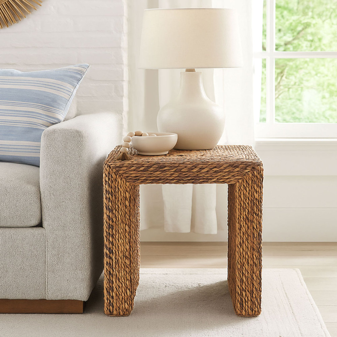 Eden Braided Seagrass Side Table Bay Isle Home™