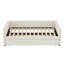 Lit de jour double, canapé-lit capitonné rembourré avec couchette, lit de jour avec bouton et clou en cuivre sur accoudoirs carrés-514186390