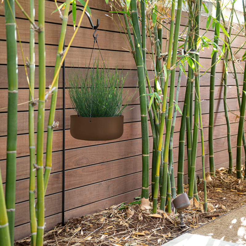Mason Series Hanging Kona Bowl Planter, 1, Espresso
