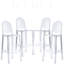 Tabourets transparents avec dossier Crompton Slewder