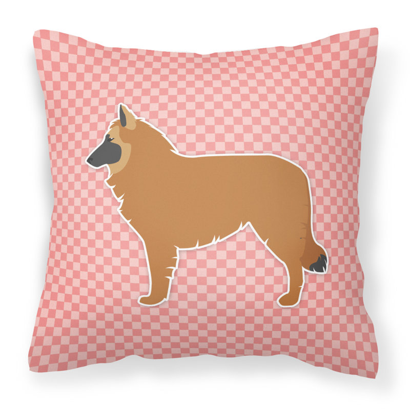 Coussin décoratif intérieur/extérieur belge berger, H 18 po x l 18 po x P 3 po, Vert