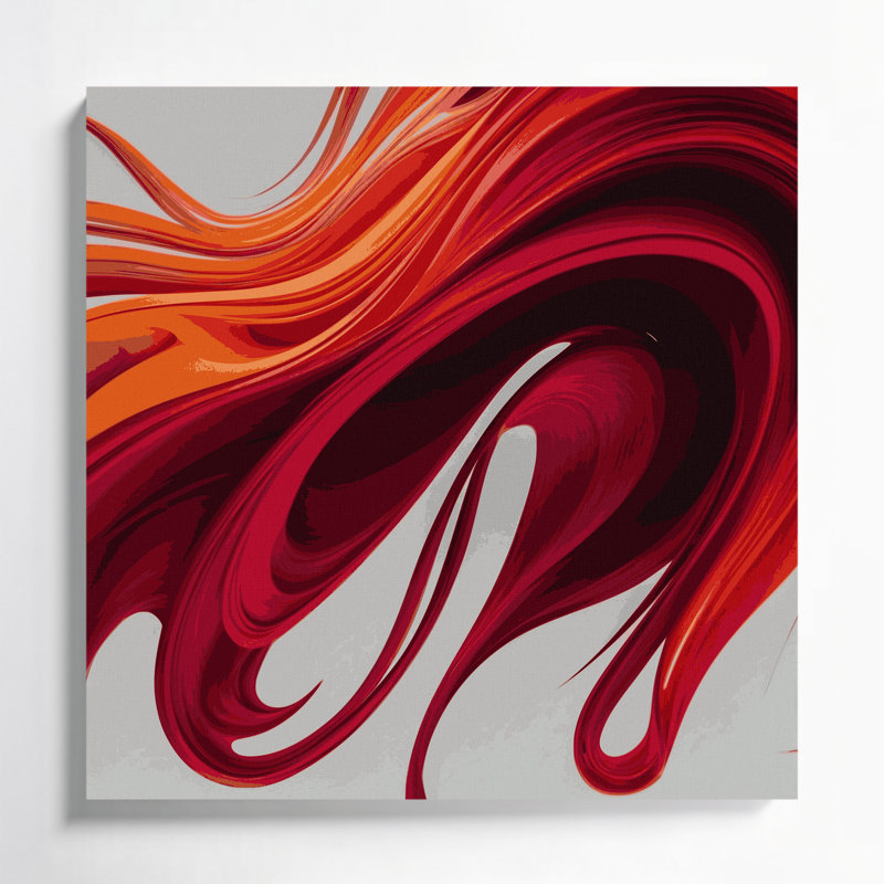 Gradient Abstract 8 Grey Canvas Wall Art, 8" H x 8" W