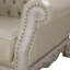 Chaise en cuir synthétique et os Dresden avec 2 coussins Dresden