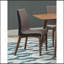 Chaises d'appoint rembourrées grises et noyer naturel-1960370079