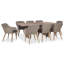 Ensemble de salle à manger rectangulaire avec coussins Minerville-61196351-124418800