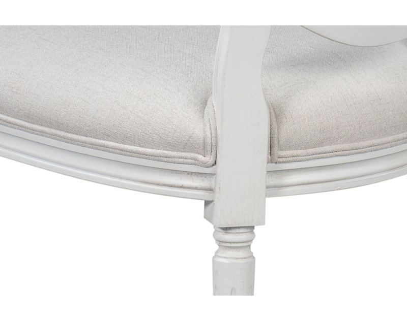 Hugo Upholstered Dining Chair, White