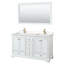 Ensemble de meuble-lavabo double 60 "avec miroir Deborah-97738970-97738972-97754505