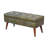 Deyana Genuine Leather Upholstered Bench