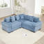 Canapé modulaire surdimensionné surdimensionné avec conception convertible, assise profonde, accoudoirs très larges et 10 coussins décoratifs en velours côtelé-714242101