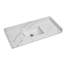 Plateau de meuble-lavabo simple 48 po avec lavabo en quartz - pour remplacement de meuble-lavabo, sans armoire