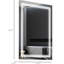 Silver Led Bathroom Mirror 32"x24", Lighted Wall Mount Vanity, Touch Sensitive Button, Waterproof, , Various Mounting Ways 32" X 24" Mirror, Mount, Smart Silver, Different Demonstrated